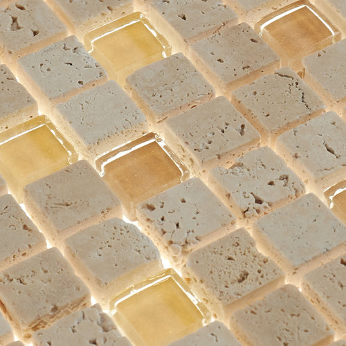 Itona Tile Quincy 12" x 12" Mixed Material Mosaic Tile & Reviews Wayfair